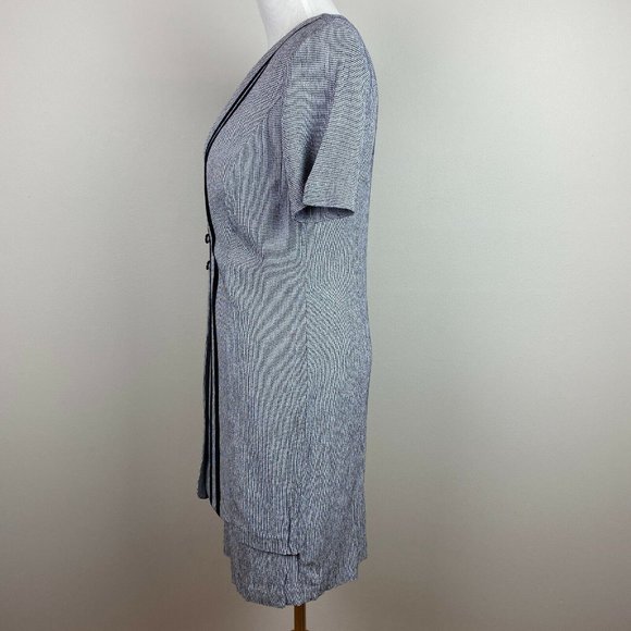 Michael Blake Dress Women 6P Black White Houndstooth Layered Vintage 6 Petite - Picture 6 of 11
